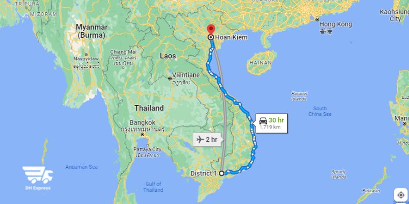 giao hang ha noi sai gon bao lau