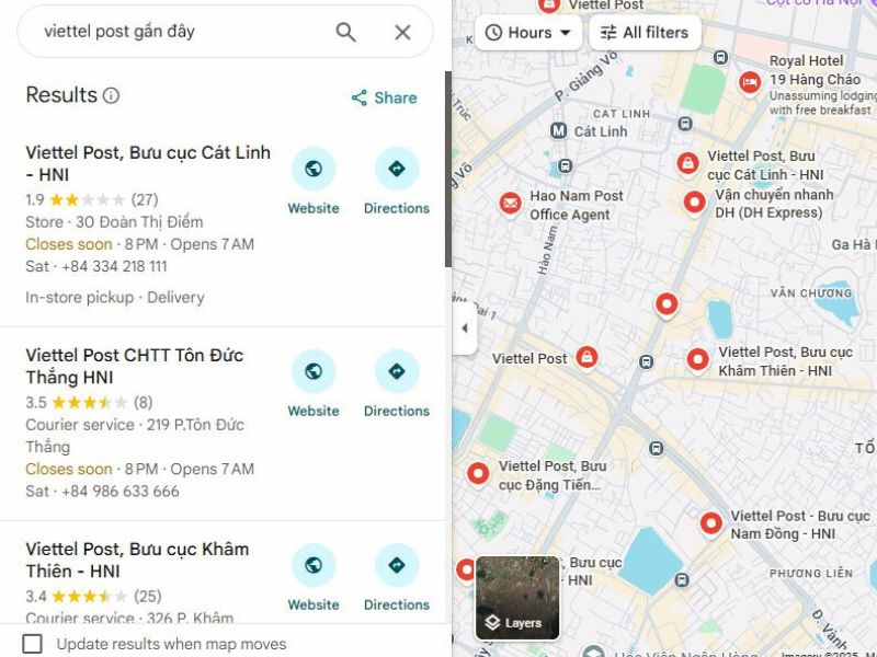cach tim buu cuc viettel post gan day nhat