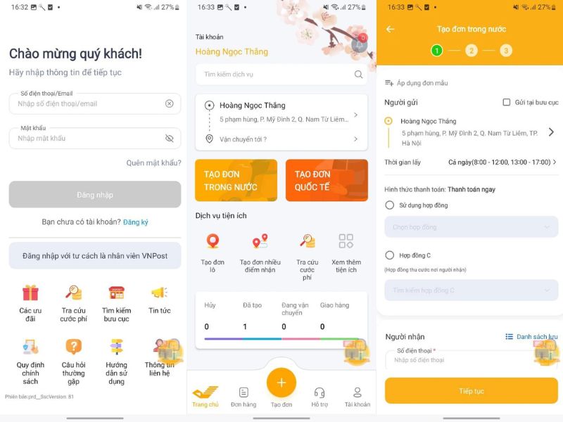 gui hang online qua buu dien nhu the nao